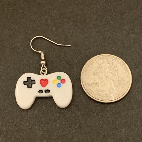 X Box Controller, Gaming Earrings, Gift Idea, Novelty Earrings, Silly Earrings - Picture 2 of 4